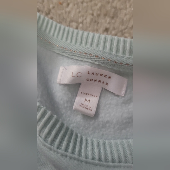 Medium LC Lauren Conrad Cozy Long Sleeve Pajama Top & Banded Bottom Pajama Pants - Picture 6 of 13